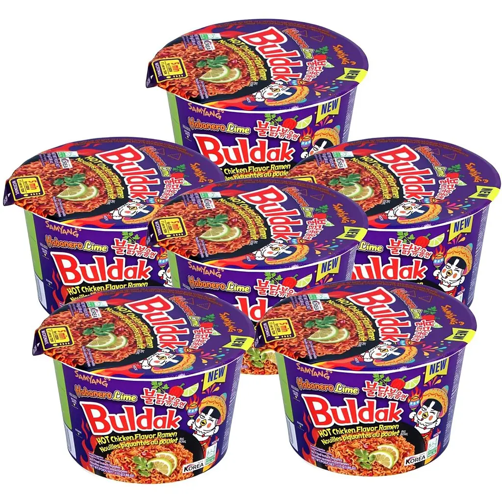 Локшина швидкого приготування Samyang Buldak Ramen Habanero Lime Bowl 110г - фото 6