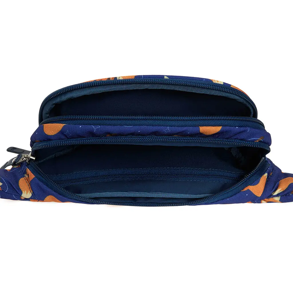 Сумка-бананка Bagland Bella 2 л сублимация 980 синяя с принтом (00202664) - фото 4