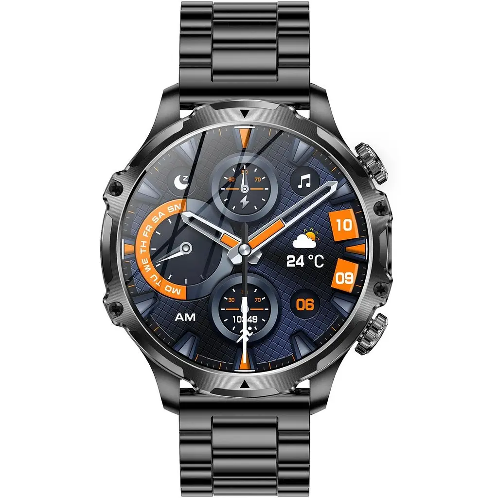 Смарт-годинник Uwatch Smart Turbo Power Steel 2 ремінці сріблястий (3255) - фото 5