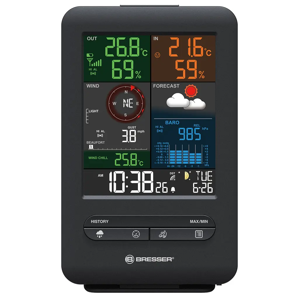 Метеостанція Bresser Weather Center 5-in-1 Beaufort (7002525) - фото 3