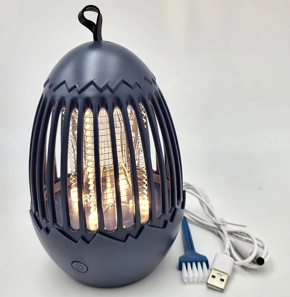 Лампа для комарів акумуляторна 5W від USB 2в1 LED світильник нічник і Електрична пастка знищувач комах 16см UKC Mosquito Killer Lamp LY-841 - фото 3
