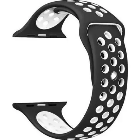 Ремінець Sport Nike для Apple Watch 42/44/45/46/49mm Black/White [119478] - фото 2