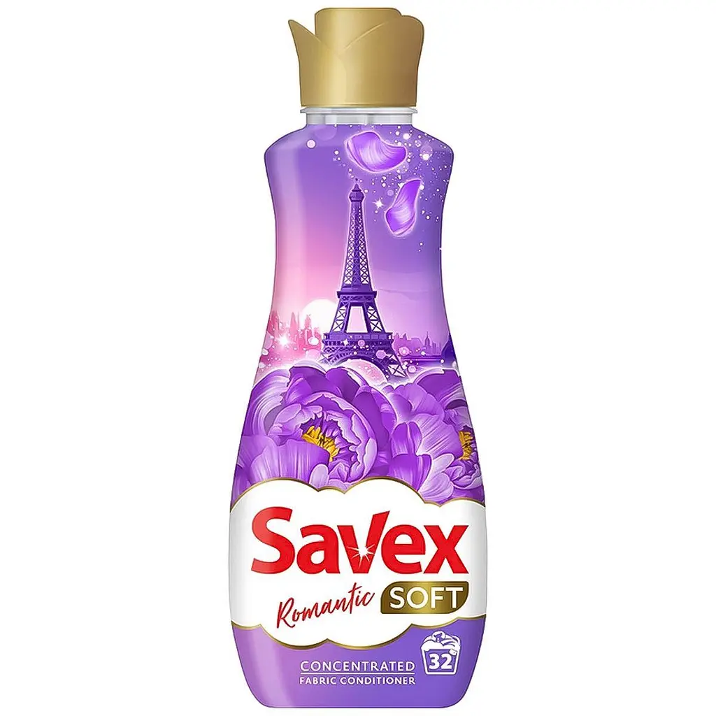 Кондиціонер для білизни Savex Soft Romantic, 800 мл, 32 прання