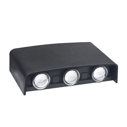Фасадний світлодіодний світильник MAXUS MWL 6W 3CCT IP65 BL Square - фото 2