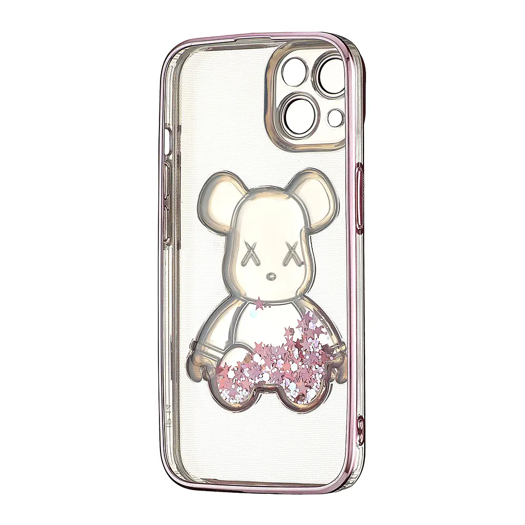 Чохол Shining Bear Case Protected Camera iPhone 14 Pink - фото 3