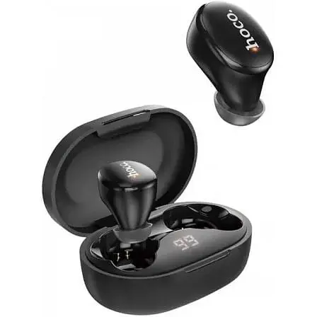 Бездротові навушники Hoco EW11 Melody True Wireless Bluetooth Headset кейс з дисплеєм чорні - фото 4