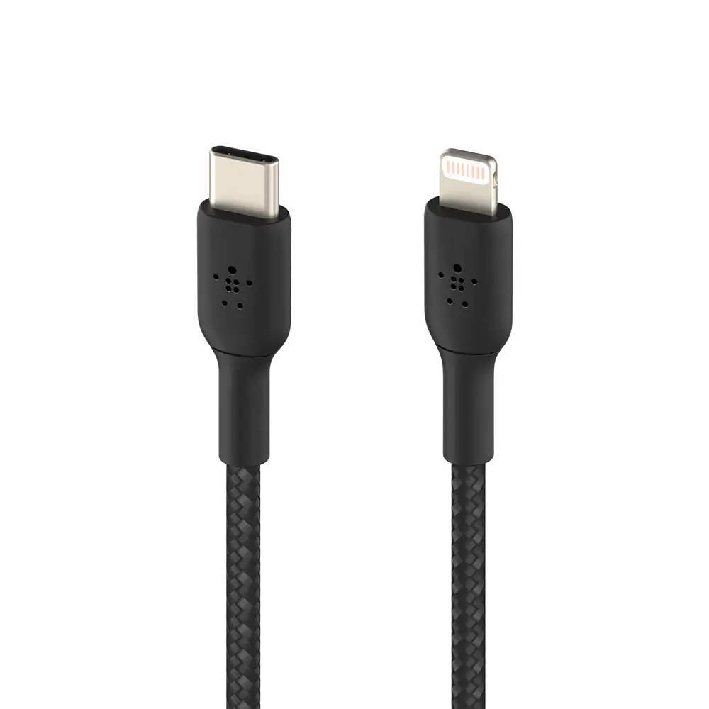 Кабель Belkin USB-C > Lightning заряджання/синхронізації 2м, 30Вт, Type-C, плетений, чорний teh0013728 - фото 4