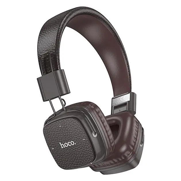 Наушники Hoco W56 Earl BT headphones, BT5.4, AUX, TF, Type-C, 250mAh, 28h, brown - фото 2