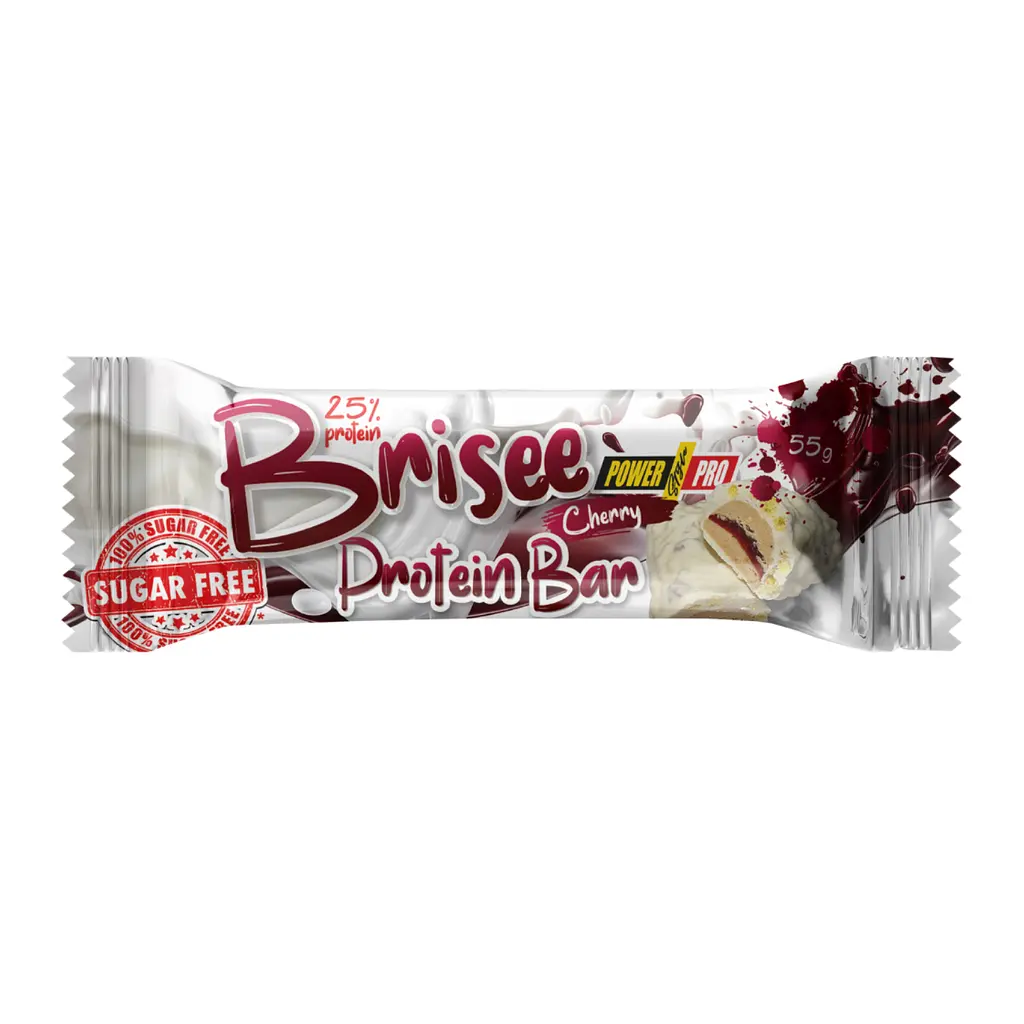 Протеїнові батончики Brisee 25% — 20 × 55 г Cherry