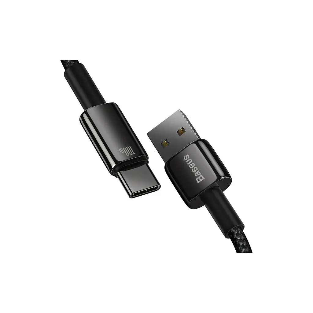 Дата кабель USB 2.0 AM to USB-C 1.0m 100W black Baseus (CAWJ000001) - фото 3