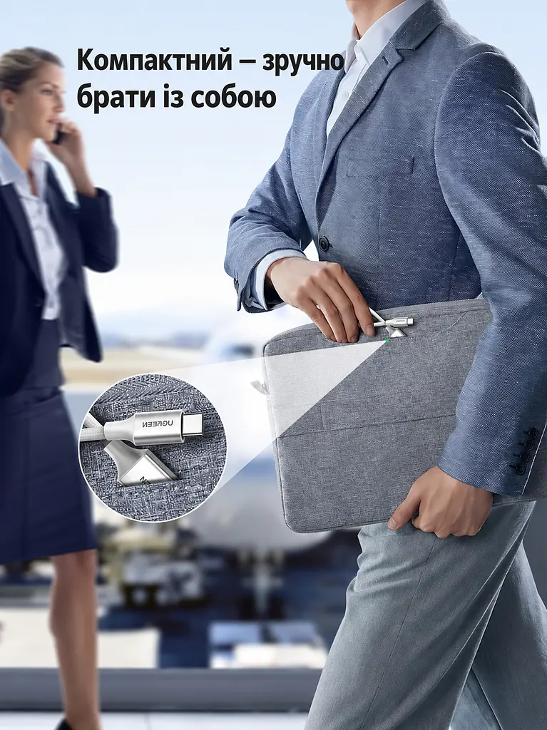 OTG-перехідник UGREEN US378 USB-C - USB-A 0,15 м сріблястий (15819) - фото 8