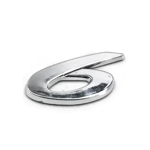Емблема напис 6 для Mazda Хром 58х36 мм Пластик на скотчі (Завод) - фото 2