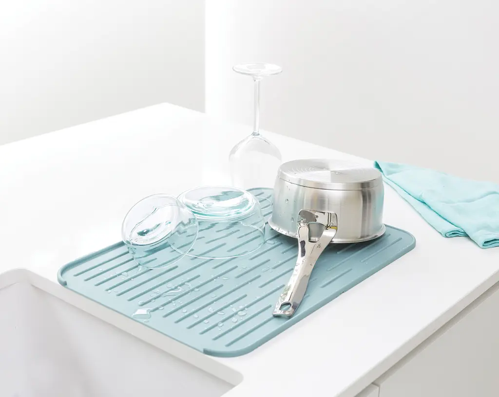 Коврик-сушилка для посуды Brabantia Dish Drying, 43,8х32,5х0,9 см, мятный (117480) - фото 5