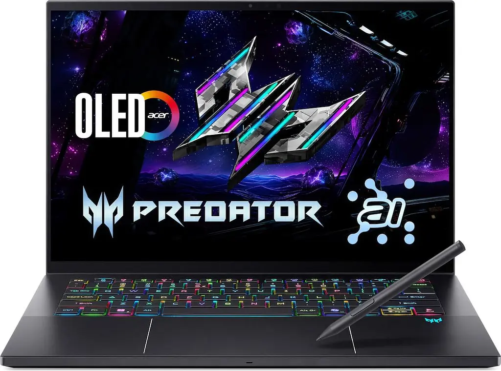 Ноутбук Acer Predator Triton 14 AI PT14-52T (14.5 2.8K OLED Touch 120 Hz, Intel U9 288V, 32 GB, 1 TB, RTX 5070, W11H) Charcoal Black (NH.U0GAA.002)