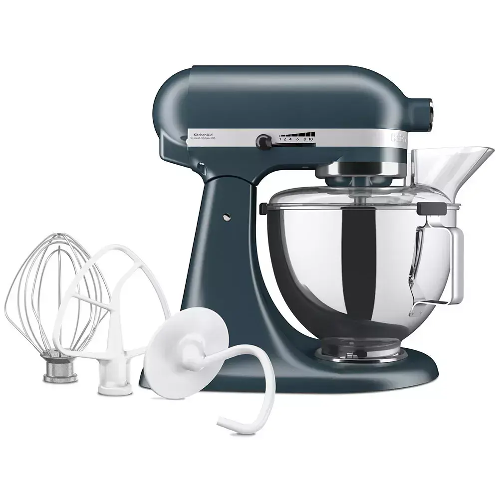 Кухонна машина KitchenAid 4,3 л 5KSM95PSEBS з відкидним блоком, блакитна сталь - фото 2