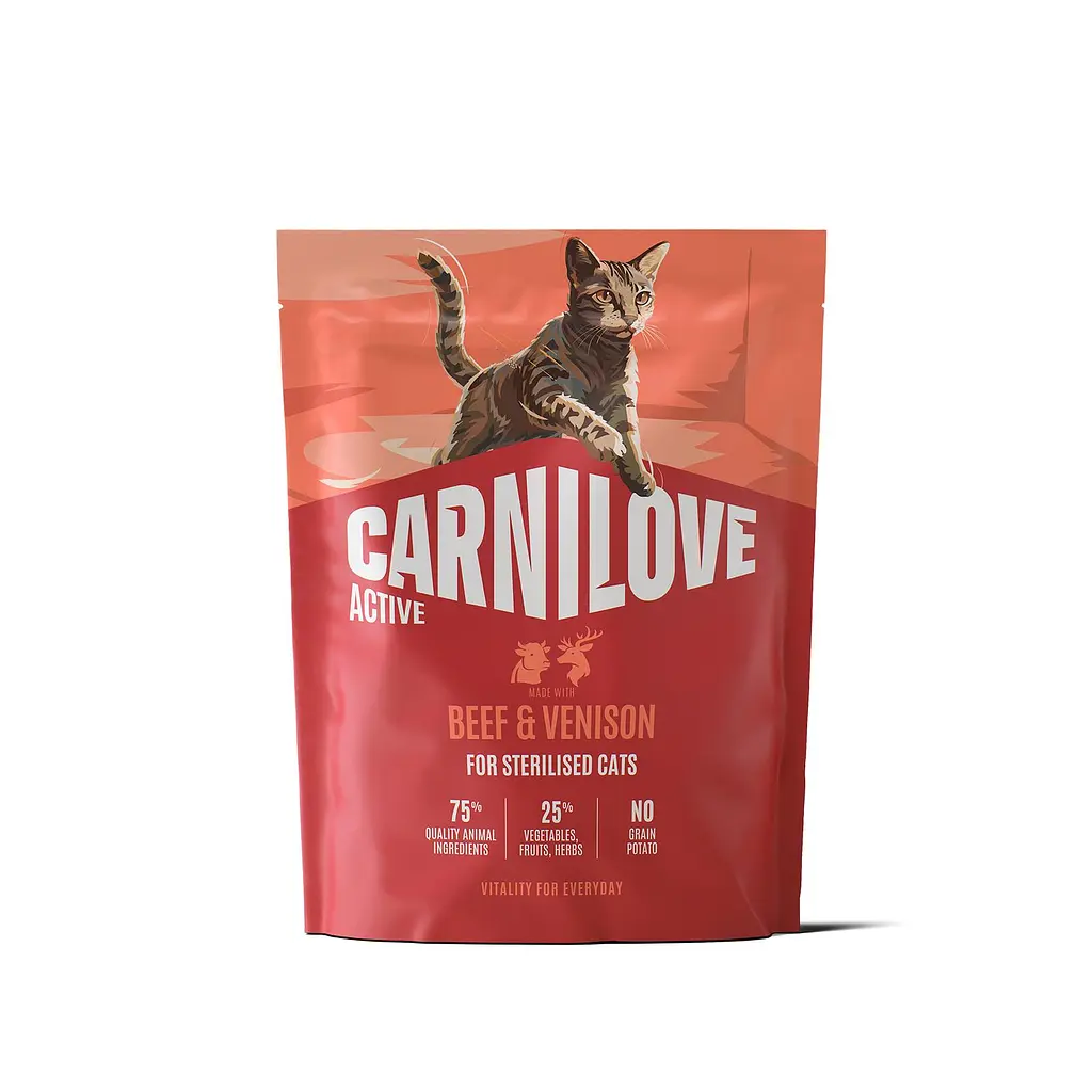 Сухий корм для стерилізованих котів Carnilove Active Beef & Venison Sterilised суперпреміум яловичина та оленина 400 г