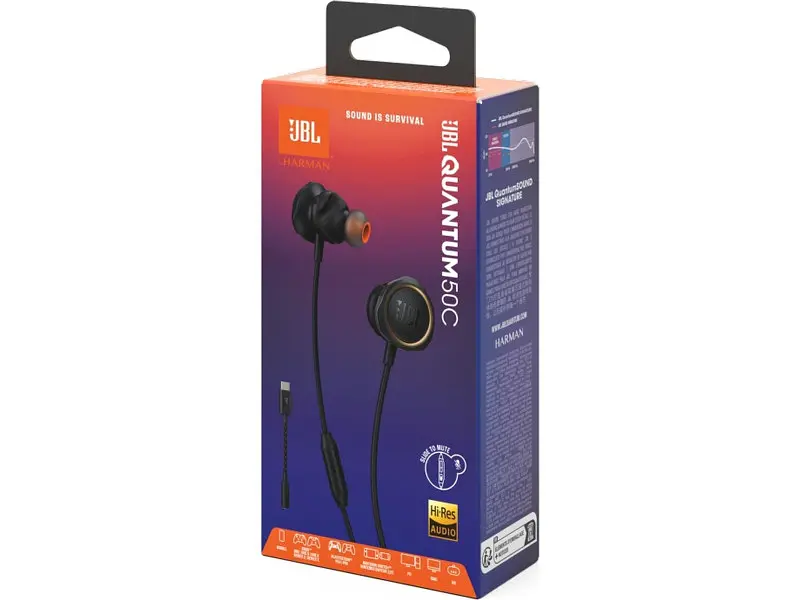 Навушники з мікрофоном JBL Quantum 50С Black (QTUM50CBLK) - фото 7