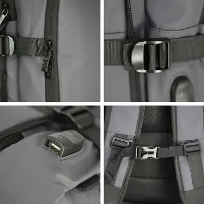 Рюкзак туристический NikiBo Journey 20-30л сірий (30012505-07) - фото 4