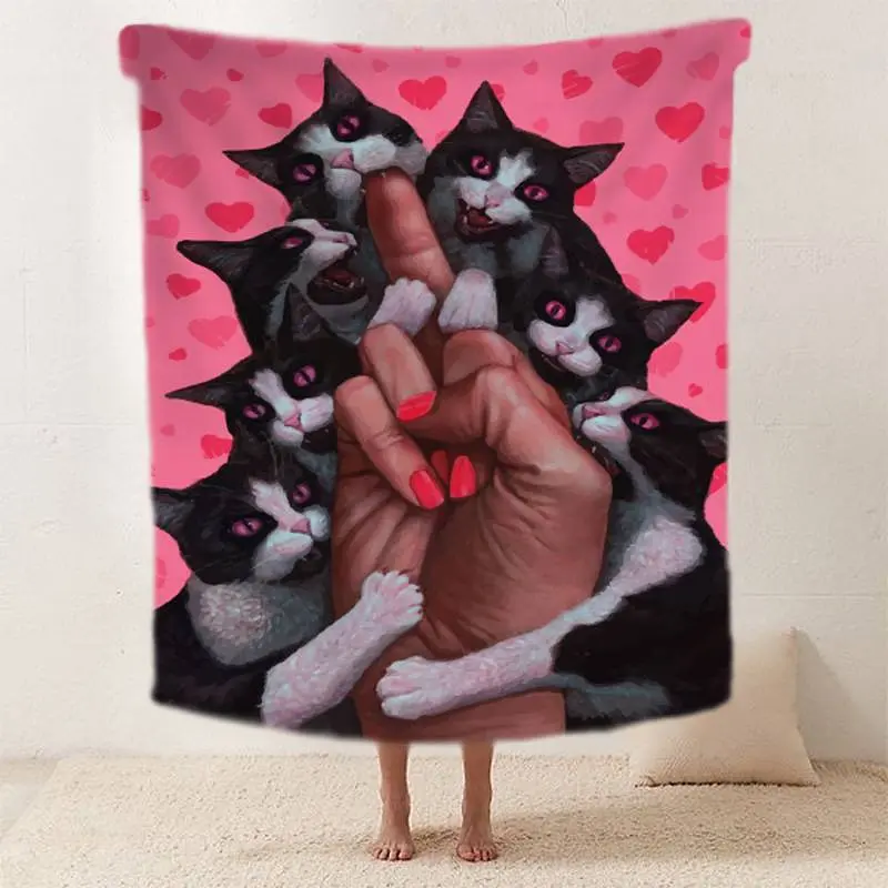 Плед 3D Сміливі котики 11961 160х200 см - фото 2