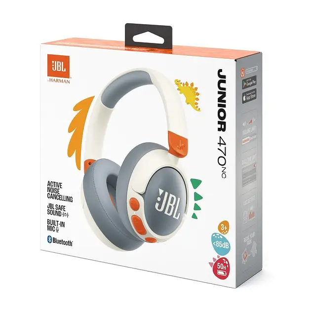 Навушники бездротові JBL Junior 470NC (JBLJR470NCWHT) білі - фото 4