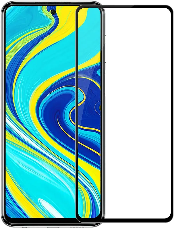 Захисне скло Tempered Glass 11D Premium Full Glue Xiaomi Redmi Note 9S / 9 Pro / 9 Pro Max black - фото 2