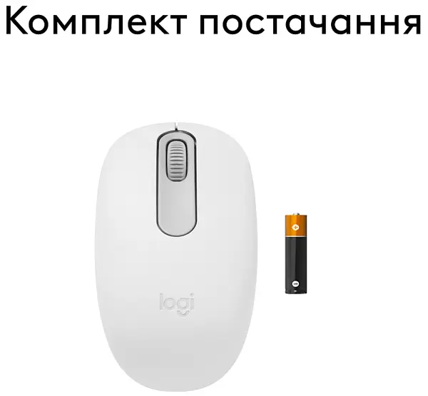 Миша Logitech M196 Bluetooth Off White (L910-007460) (7031696) - фото 5