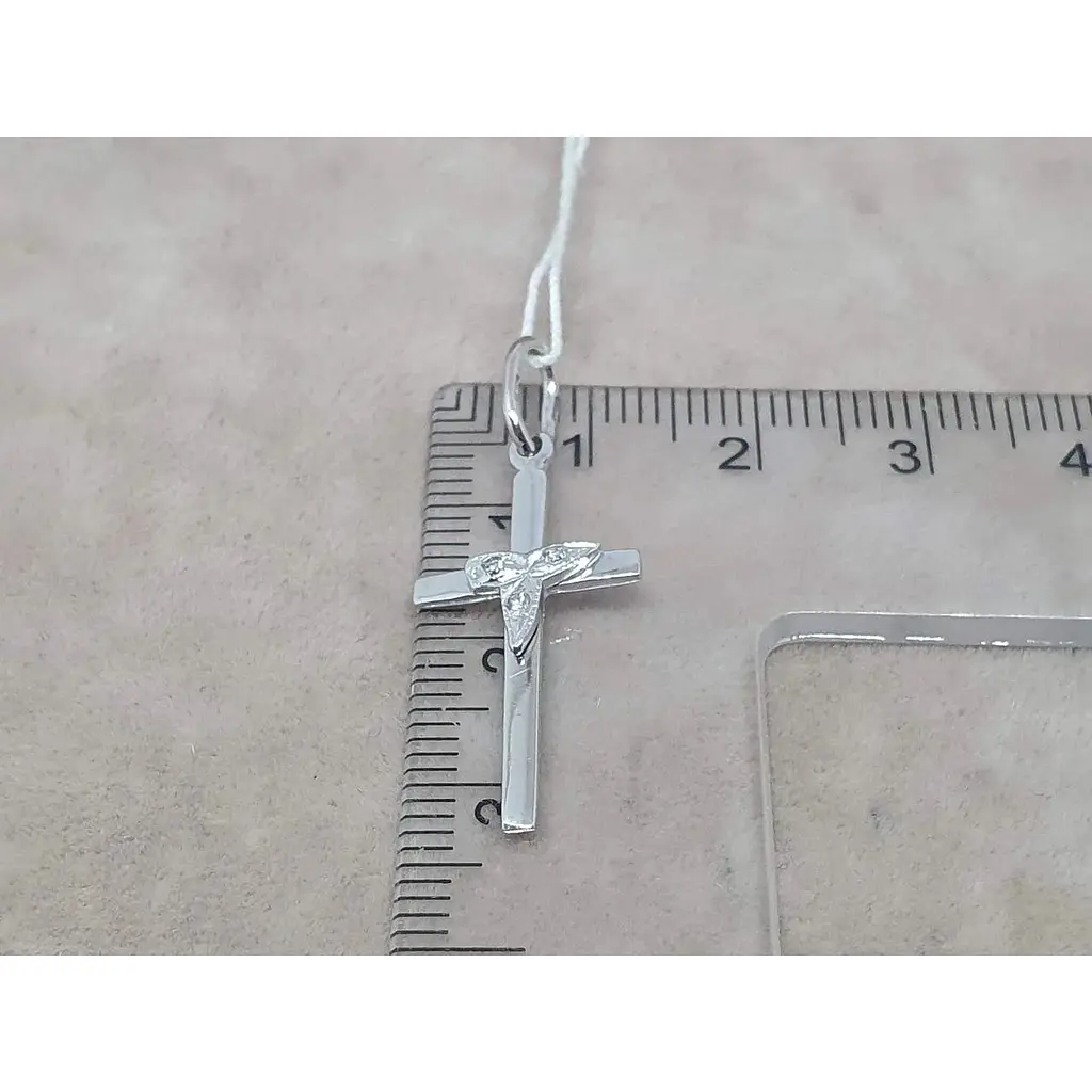 Золотой крестик Гаразд с бриллиантами. 304053Б - фото 4