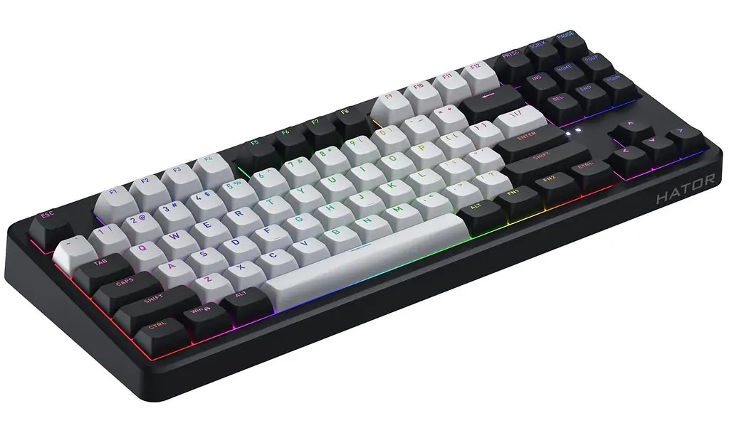 Клавіатура HATOR Rockfall 3 Mecha TKL Wireless Orange ENG (Англ.) ISO Black (HTK850EU) - фото 3