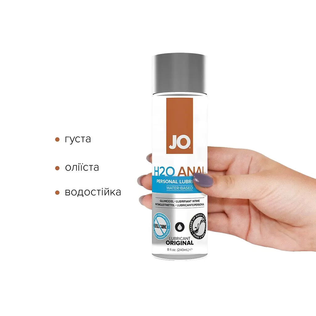 Анальна змазка JO ANAL PREMIUM — ORIGINAL (240 мл) на силіконовій основі водостійка - фото 2