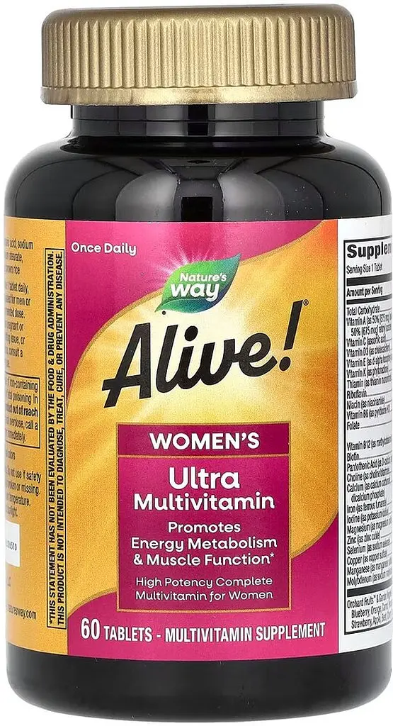 Вітаміни та мінерали Nature's Way Alive! Once Daily Women's Ultra Potency, 60 таблеток - фото 2