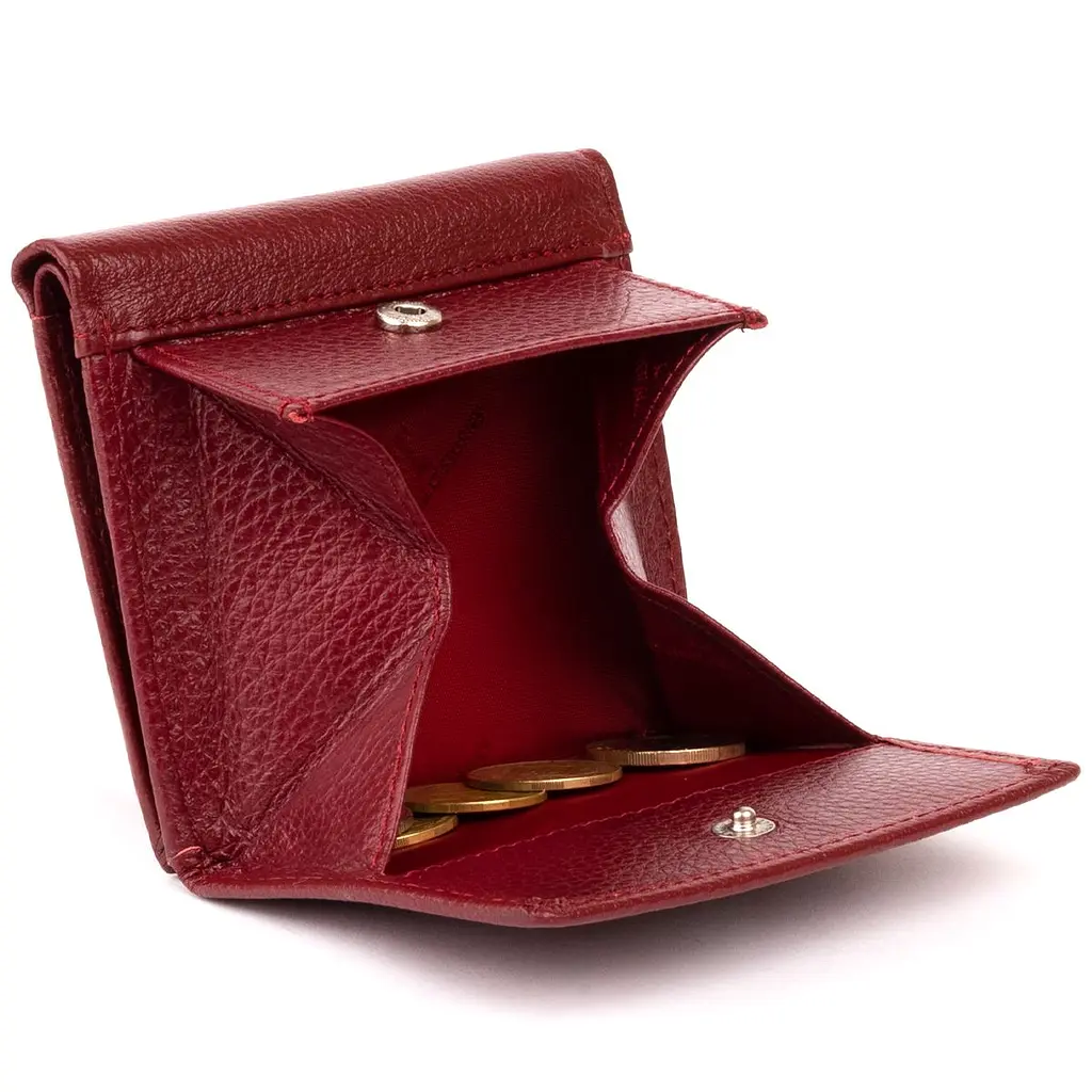 Компактний жіночий гаманець ST Leather 19257 бордовий - фото 9