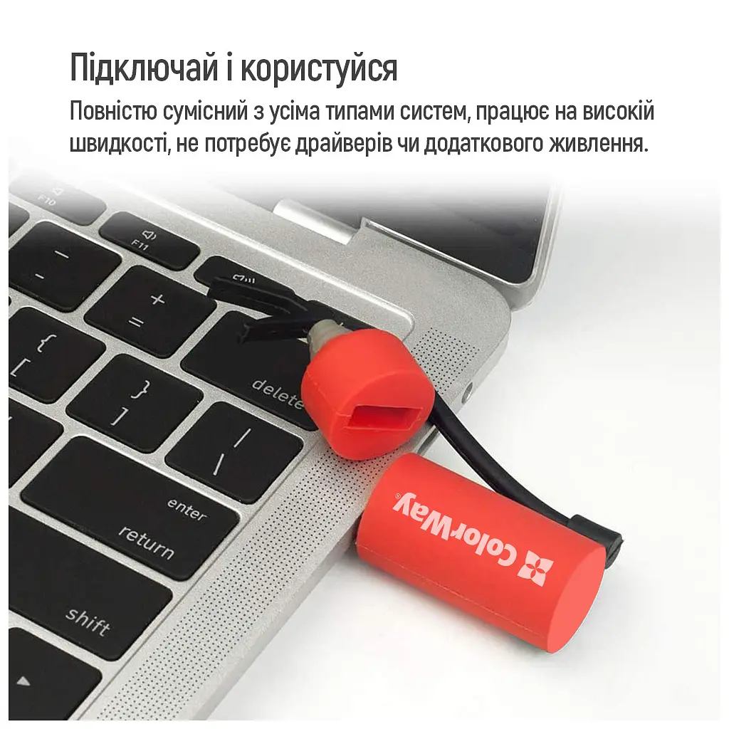 USB флеш накопичувач ColorWay Fire 32 GB USB 3.0 Red (CW-USBFE32) - фото 9