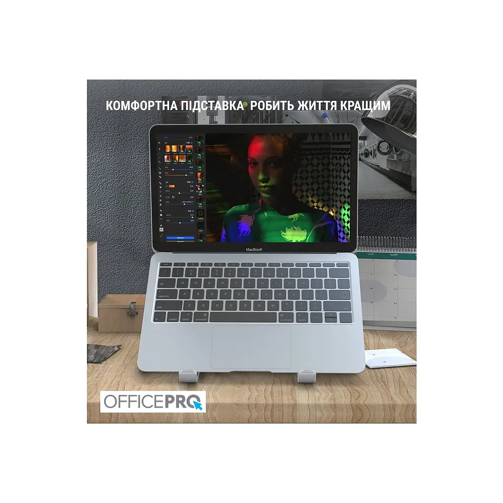 Подставка для ноутбука OfficePro LS320G Grey (LS320G) - фото 7