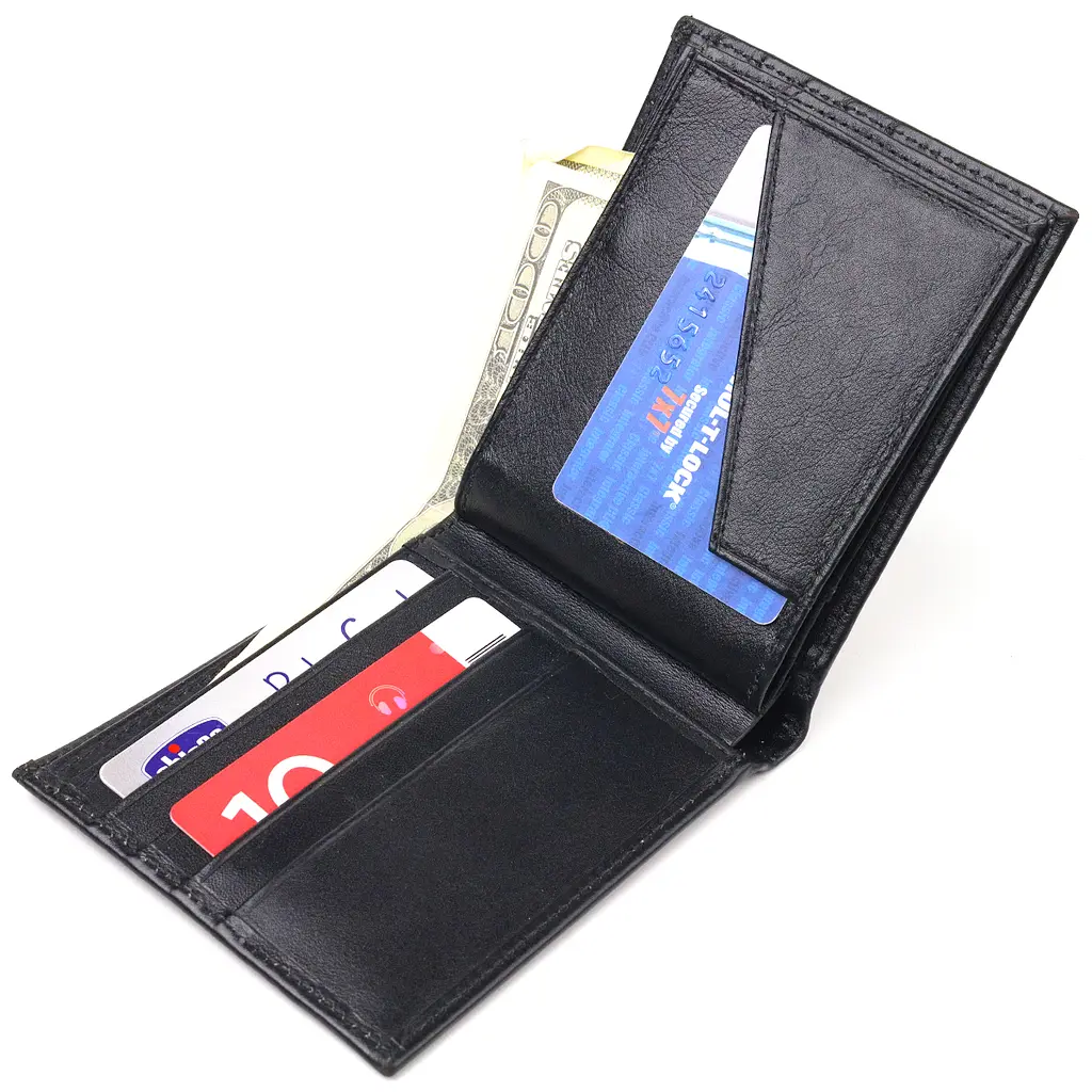 Мужской кожаный кошелек Canpellini 11.5х9.8х1 см acs0025032 - фото 3