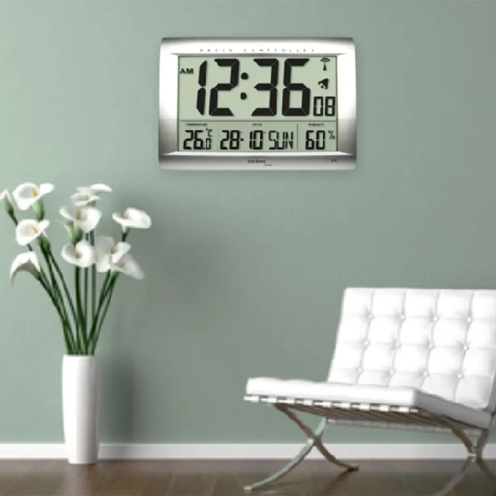 Настінний годинник Technoline WS8009 Silver (WS8009) - фото 3