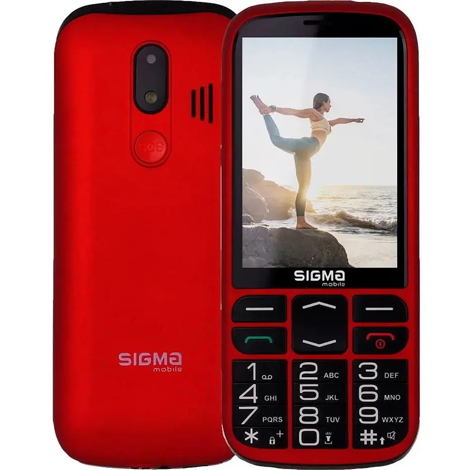 Телефон Sigma Comfort 50 CF211 OPTIMA Type-C Red UA UCRF - фото 1