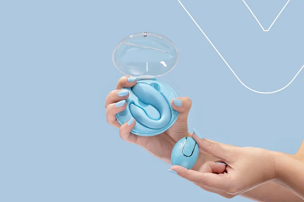 Вібратор FairyGasm Basket Of Pleasure 9 см блакитний - фото 3