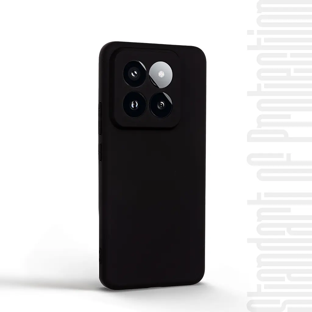 Чехол-накладка для смартфона Xiaomi 14 Pro, противоударный, силиконовый, термополиуретановый (ТПУ), с защитой камеры и корпуса, черный, защита всего корпуса, ArmorStandart (ARM72981) - фото 2