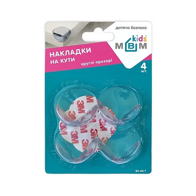 Накладки на кути MBM Kids 4 шт круглі прозорі (BS-04 T) - фото 2