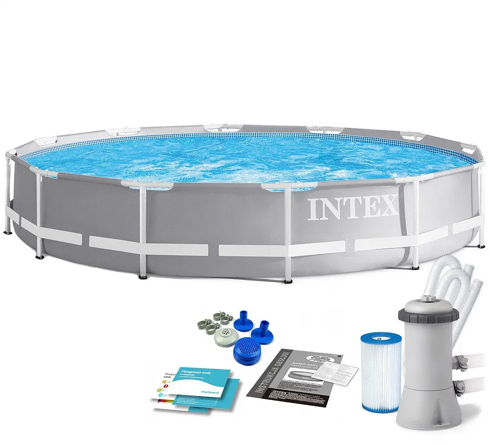 Каркасний басейн з фільтрувальним насосом для очищення води Intex 366 * 76 см - фото 2