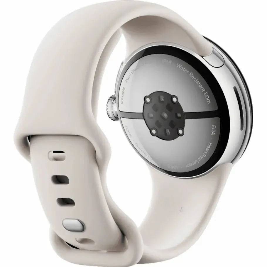 Смарт-часы Google Pixel Watch 3 41 mm Wi-Fi Polished Silver Aluminum Case/Porcelain Active Band - фото 3