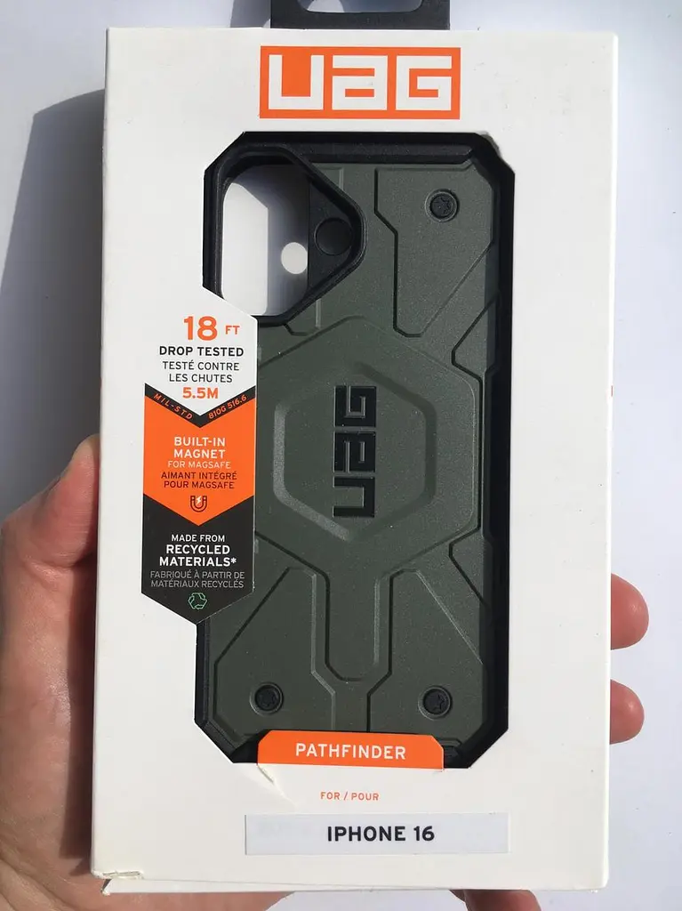 Оригінальний протиударний чохол UAG Pathfinder MagSafe для iPhone 16 Olive 114470117272 - фото 2