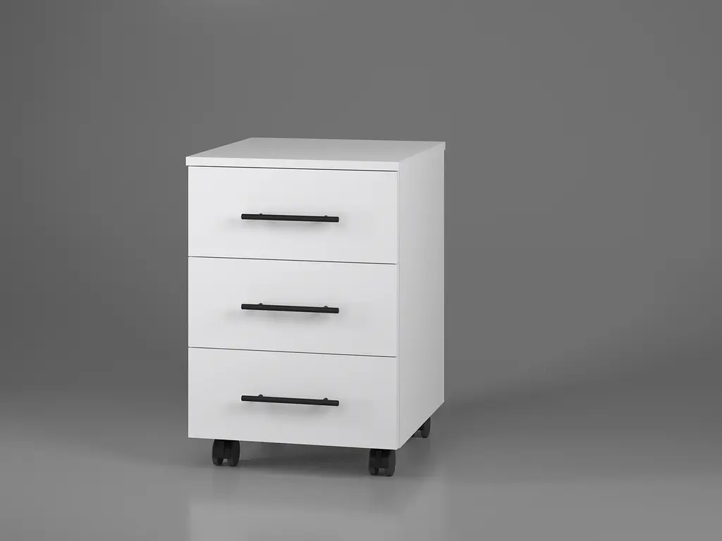 Тумба мобільна ОП-401 Orange-Line 406х423х584 Білий - фото 2