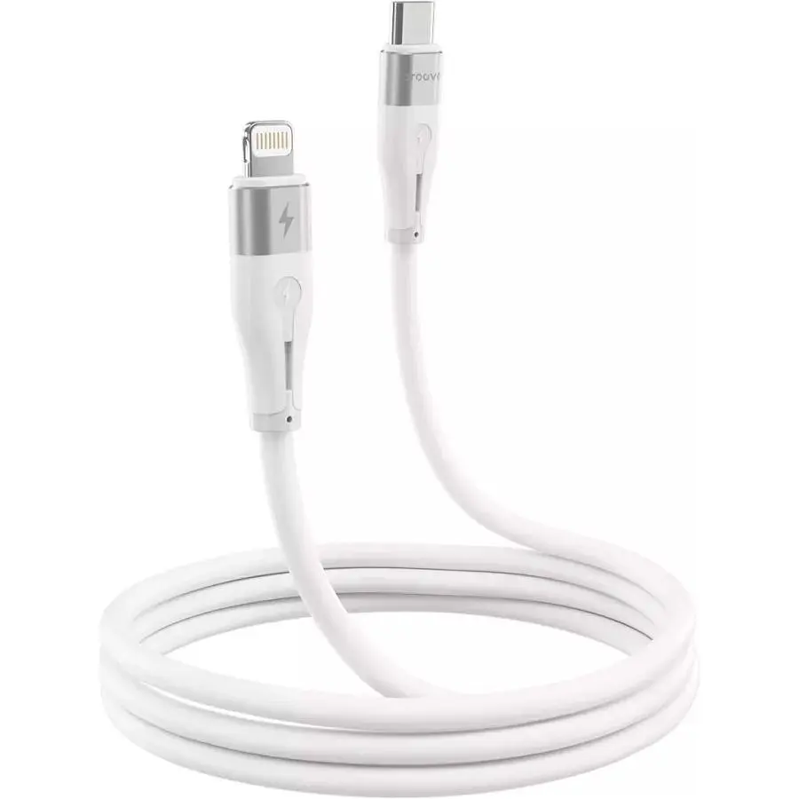 Кабель Proove Soft Silicone USB-C to Lightning 27W 1m White (CCSO27002102) [130631] - фото 3