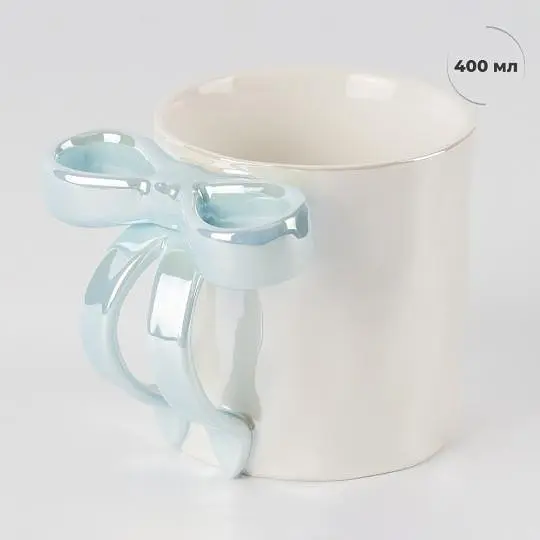 Чашка Elisey Блакитний бантик блакитна 400 мл (9255-003) - фото 3