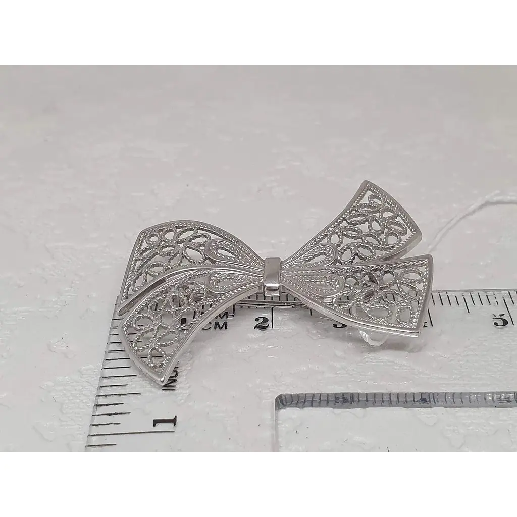 Срібна брошка Ірій Бантик. 9525 - фото 4