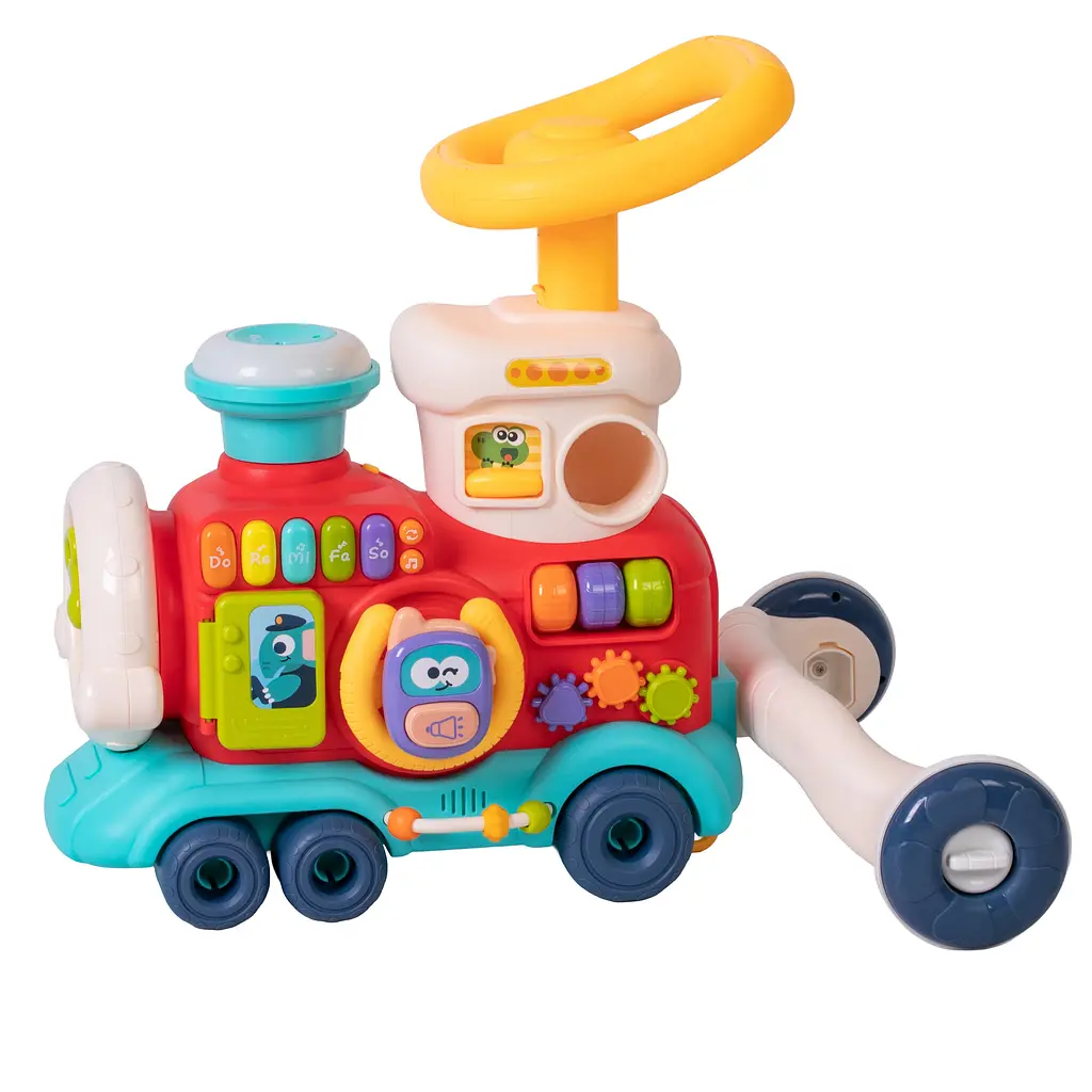 Дитячий музичний паровозик Baby Team 2 в 1 (8910)