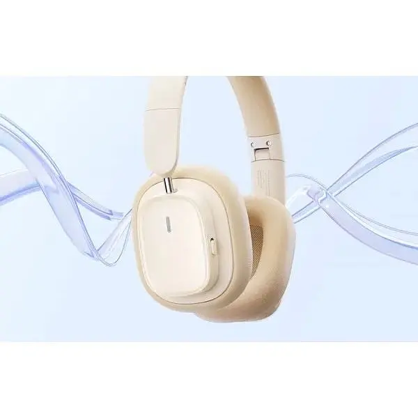Бездротові навушники Baseus Bowie H1i Noise-Cancellation Wireless Headphones повнорозмірні білі A00050402223-00 - фото 5