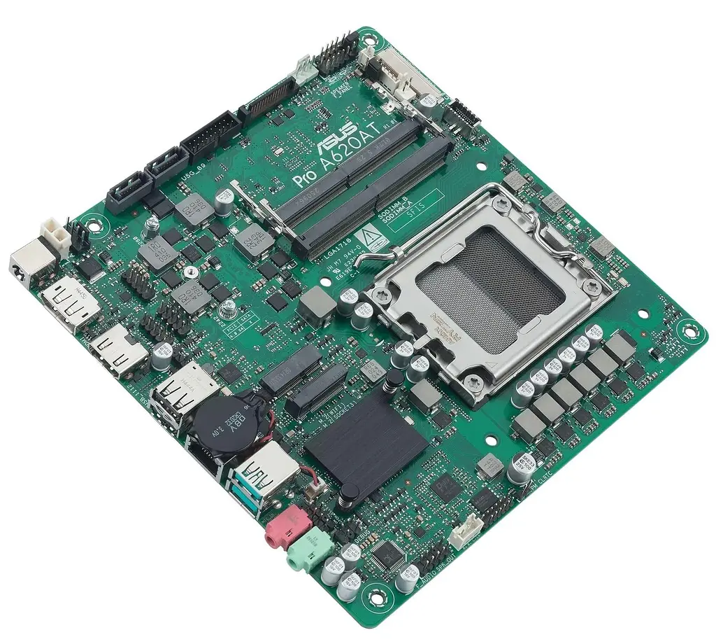 Материнська плата ASUS PRO A620AT-CSM (PRO A620AT-CSM) (Socket AM5, AMD A620A, Mini-ITX) - фото 3