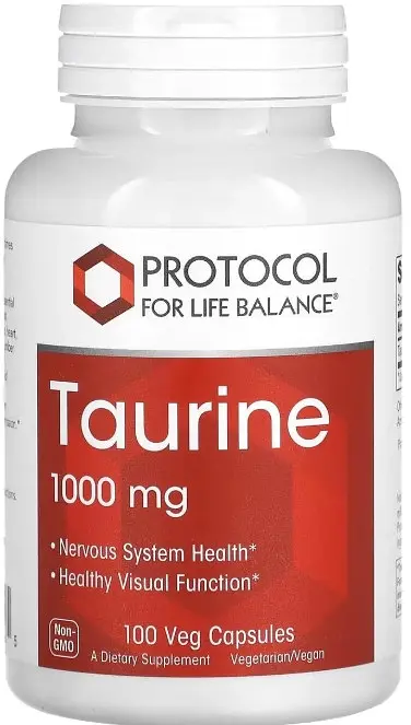 Таурін Protocol for Life Balance Taurine 1000 мг 100 вег капс